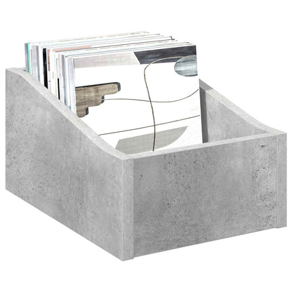Scatola per dischi LP Grigio Cemento 23 x 33 x 16 cm | homemem39