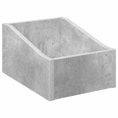 Scatola per dischi LP 2 pz Grigio Cemento 23 x 33 x 16 cm