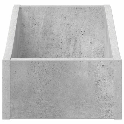 Scatola per dischi LP 2 pz Grigio Cemento 23 x 33 x 16 cm
