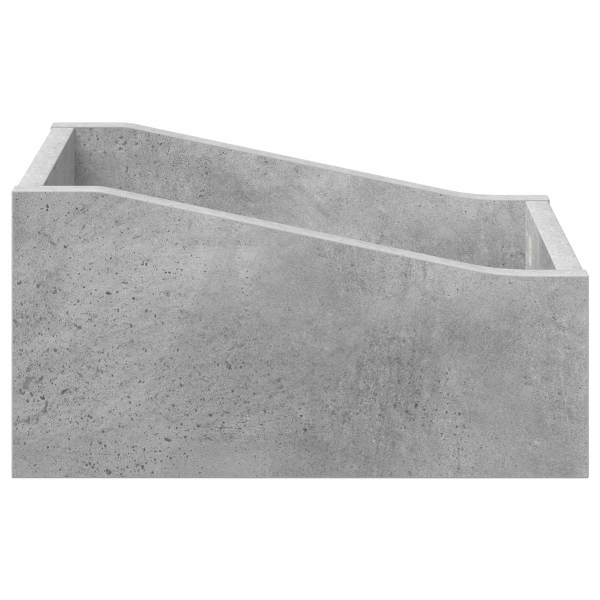 Scatola per dischi LP 2 pz Grigio Cemento 23 x 33 x 16 cm
