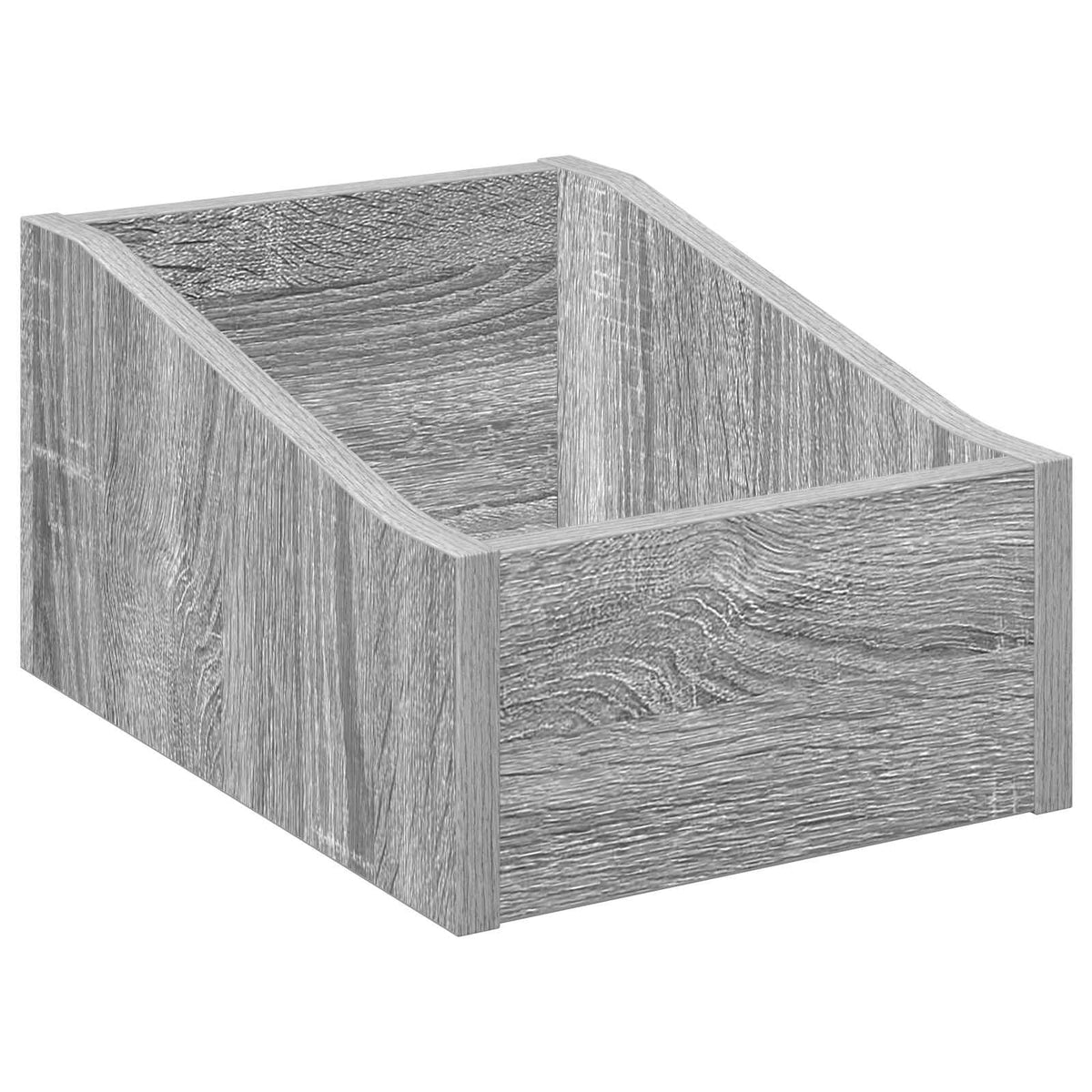 Scatola per dischi LP 2 pz Sonoma grigio 23 x 33 x 16 cm | homemem39