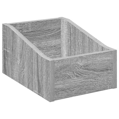 Scatola per dischi LP 2 pz Sonoma grigio 23 x 33 x 16 cm | homemem39