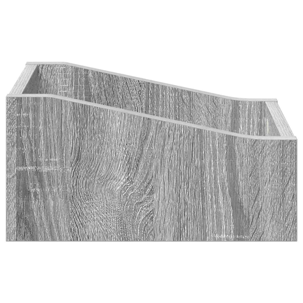 Scatola per dischi LP 2 pz Sonoma grigio 23 x 33 x 16 cm | homemem39