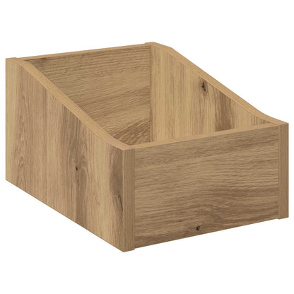 Scatola per dischi LP Rovere Artigianale 23 x 33 x 16 cm | homemem39