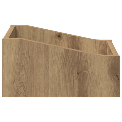 Scatola per dischi LP Rovere Artigianale 23 x 33 x 16 cm | homemem39