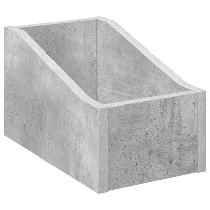 Scatola per dischi LP 2 pz Grigio Cemento 18 x 32 x 18 cm