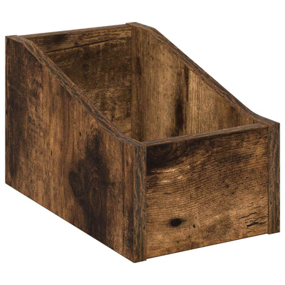 Scatola per dischi LP Rovere Fumo 18 x 32 x 18 cm