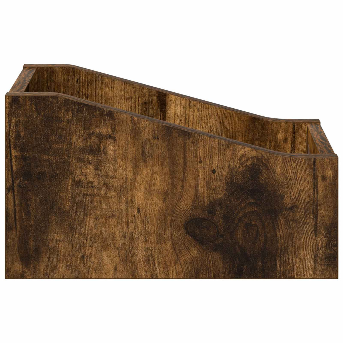 Scatola per dischi LP Rovere Fumo 18 x 32 x 18 cm
