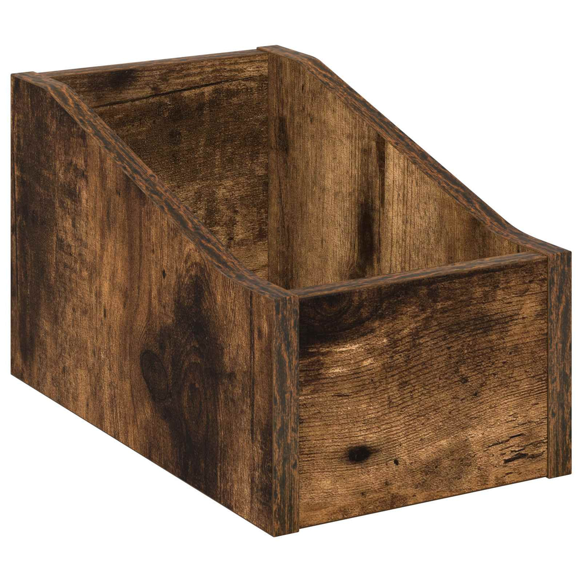 Scatola per dischi LP 2 pz Rovere Fumo 18 x 32 x 18 cm | homemem39