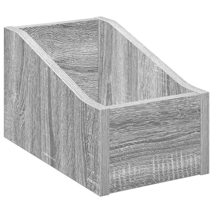 Scatola per dischi LP Sonoma grigio 18 x 32 x 18 cm | homemem39