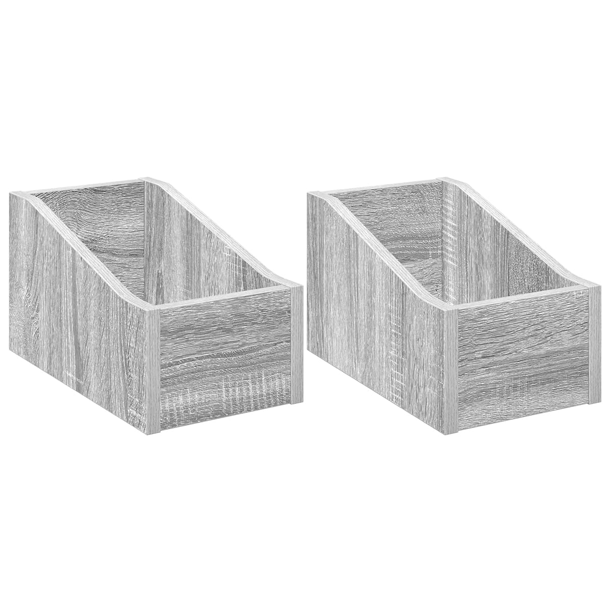 Scatola per dischi LP 2 pz Sonoma grigio 18 x 32 x 18 cm | homemem39