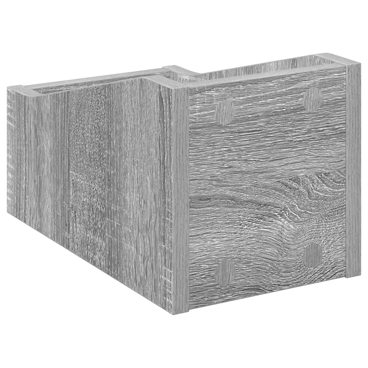 Scatola per dischi LP 2 pz Sonoma grigio 18 x 32 x 18 cm | homemem39