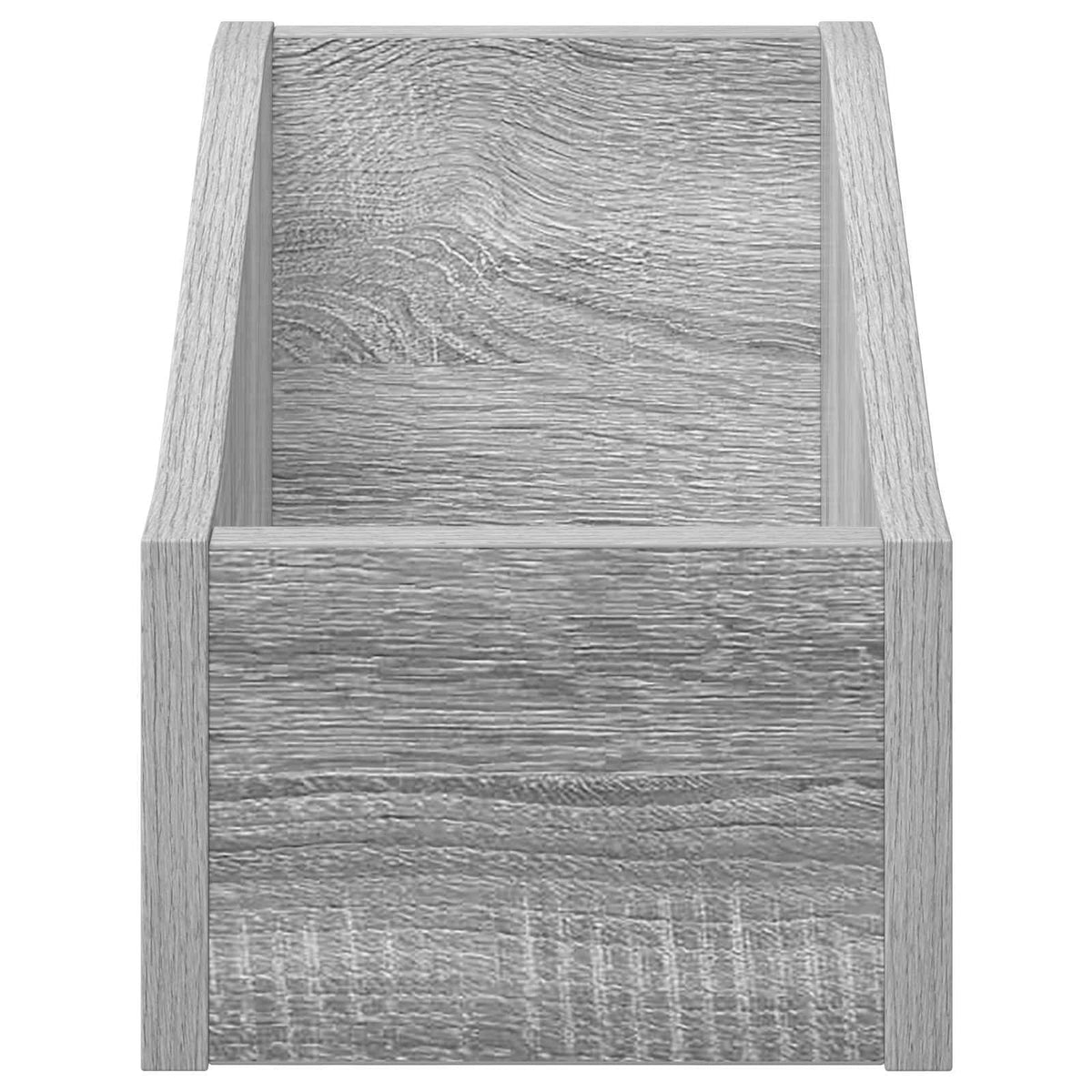 Scatola per dischi LP 2 pz Sonoma grigio 18 x 32 x 18 cm | homemem39