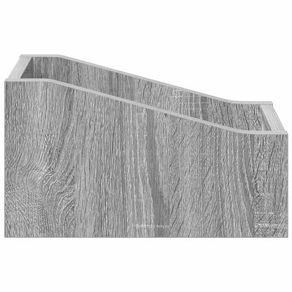 Scatola per dischi LP 2 pz Sonoma grigio 18 x 32 x 18 cm | homemem39