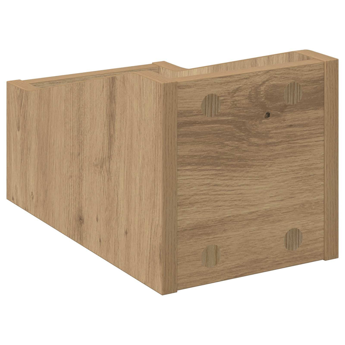 Scatola per dischi LP Rovere Artigianale 18 x 32 x 18 cm