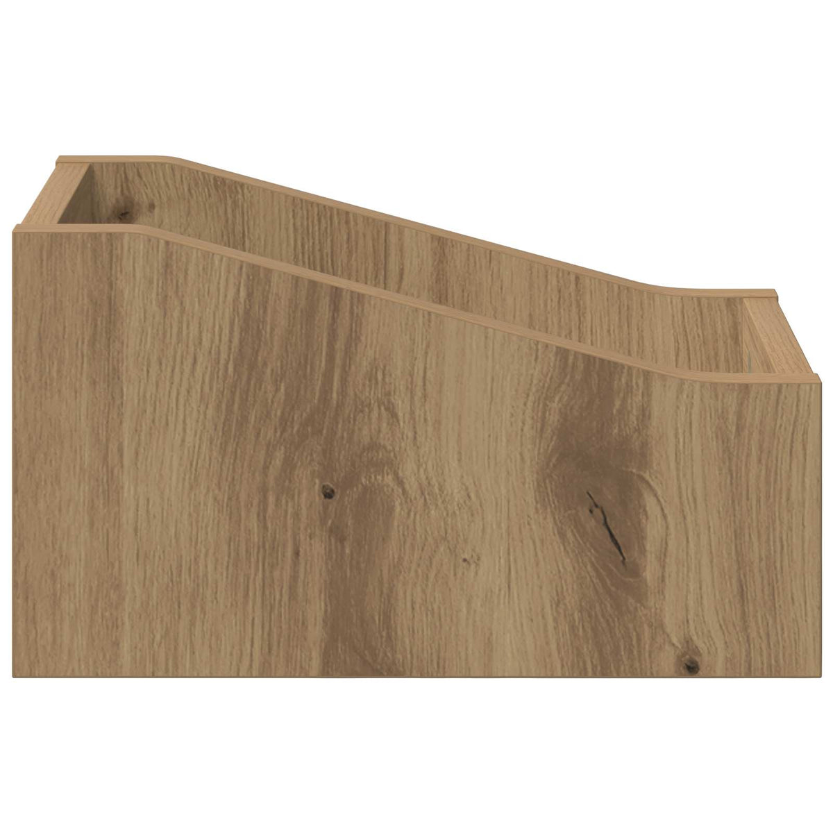Scatola per dischi LP Rovere Artigianale 18 x 32 x 18 cm