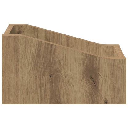 Scatola per dischi LP Rovere Artigianale 18 x 32 x 18 cm