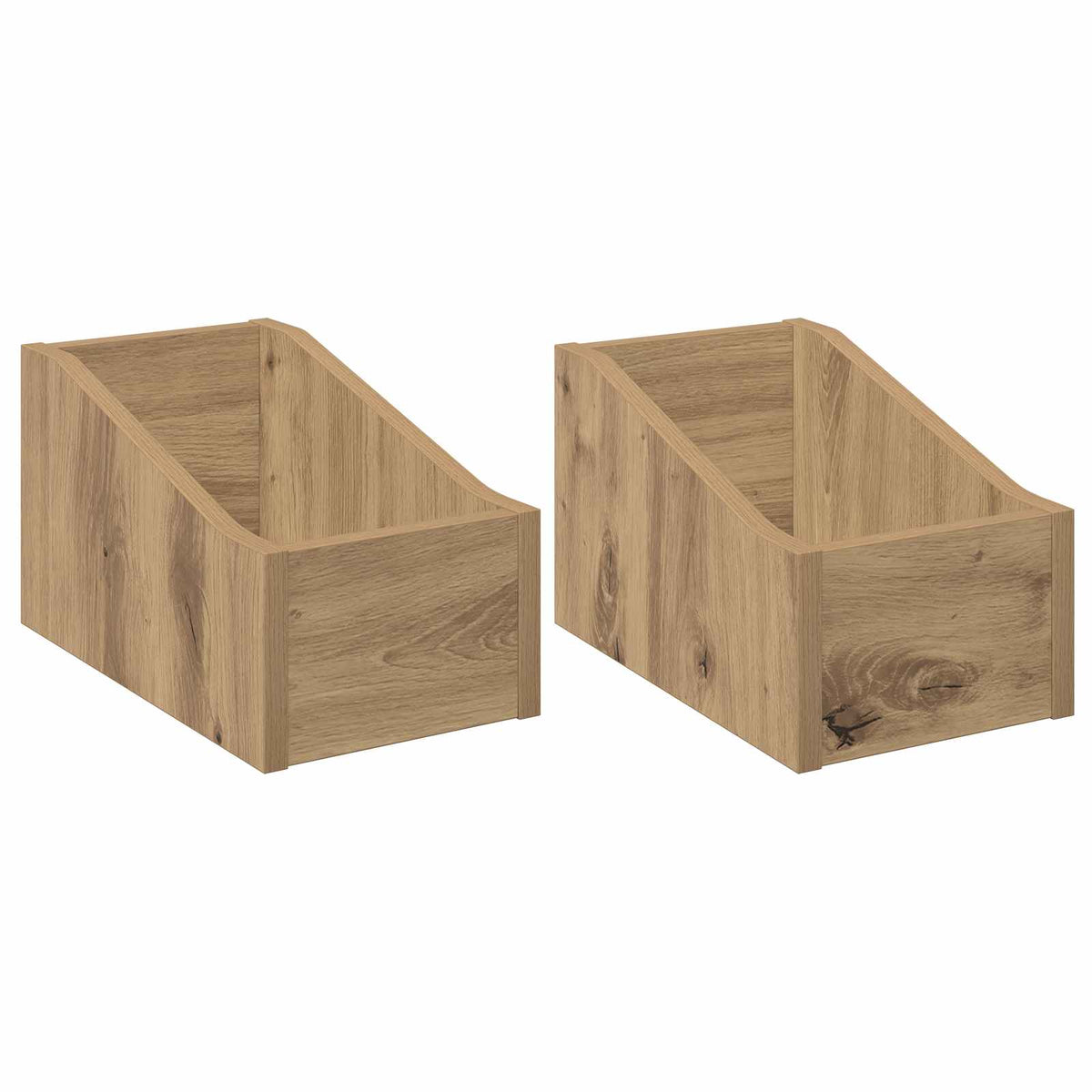 Scatola per dischi LP 2 pz Rovere Artigianale 18 x 32 x 18 cm | homemem39