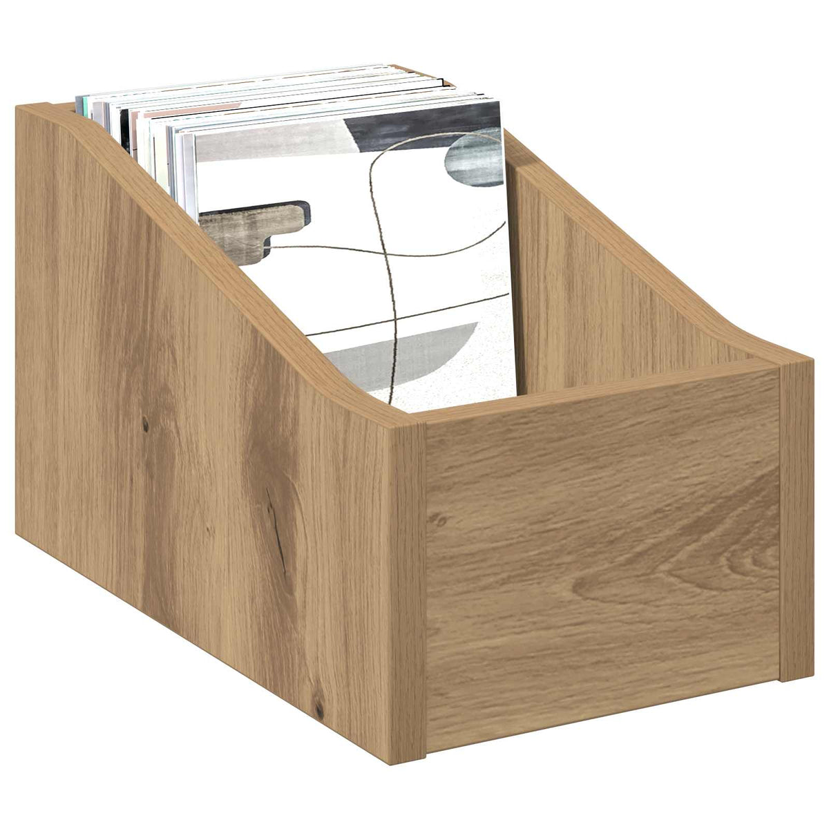 Scatola per dischi LP 2 pz Rovere Artigianale 18 x 32 x 18 cm | homemem39