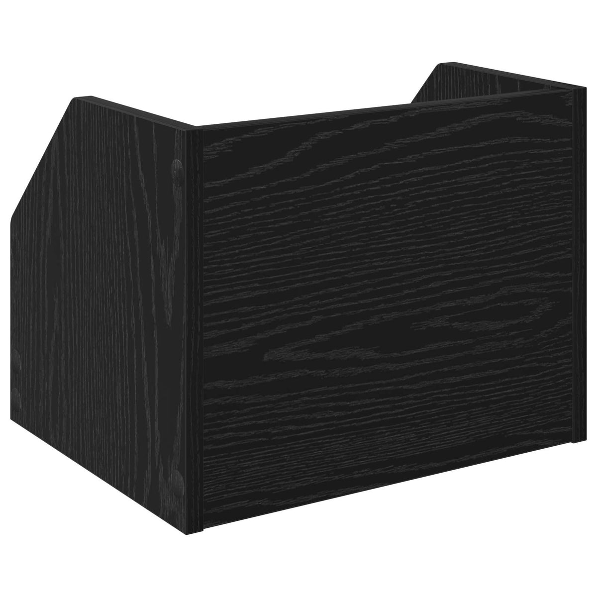 Scatola per album in vinile 2 pz Rovere Nero 38 x 30 x 29 cm | homemem39