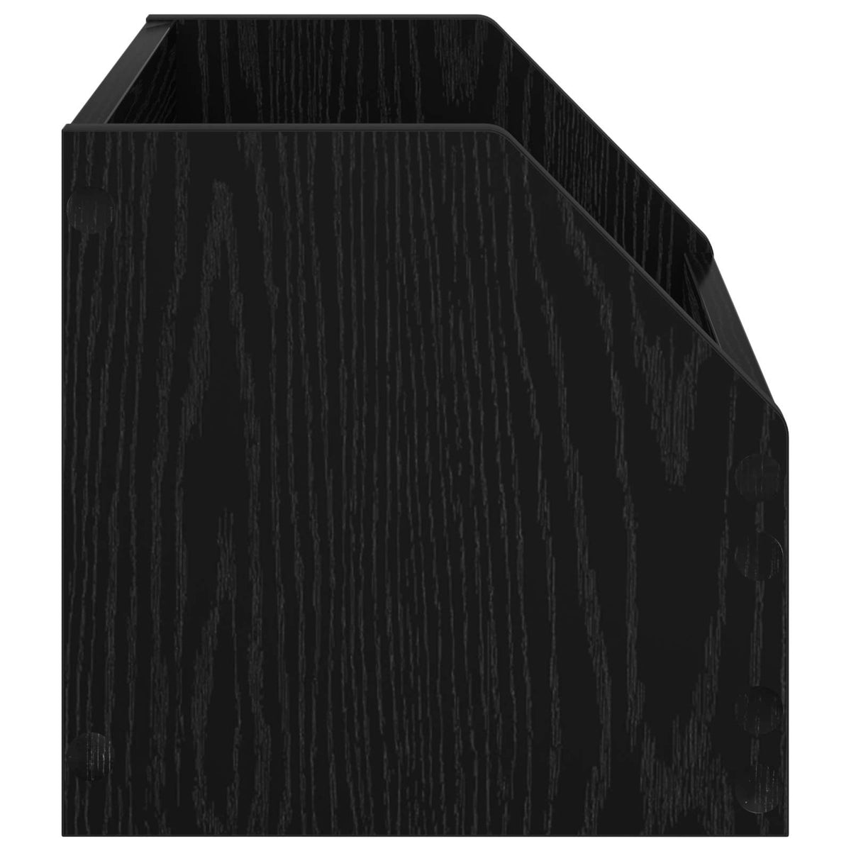 Scatola per album in vinile 2 pz Rovere Nero 38 x 30 x 29 cm | homemem39