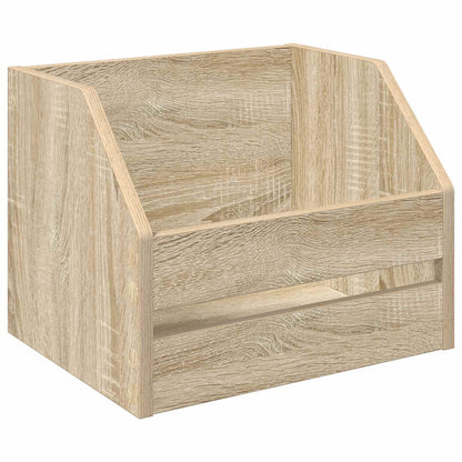 Scatola per album in vinile 2 pz Rovere Sonoma 38 x 30 x 29 cm