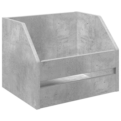 Scatola per album in vinile Grigio Cemento 38 x 30 x 29 cm