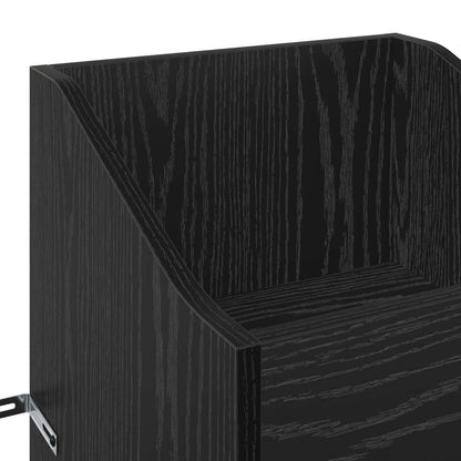 Mobile porta vinili Rovere Nero 36 x 36 x 95,5 cm | homemem39