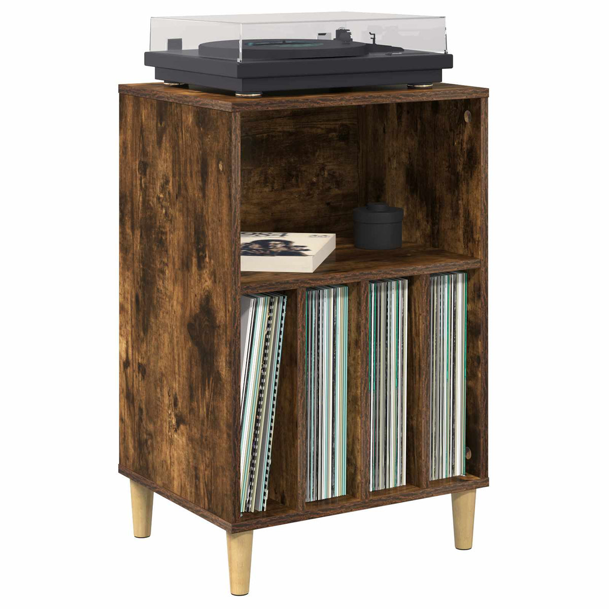 Supporto per Giradischi Rovere Fumo 47 x 39,5 x 74,5 cm | homemem39