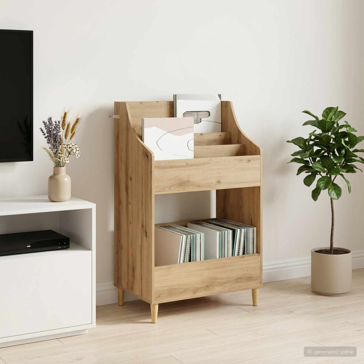Scaffali per Media Rovere Artigianale 70,5 x 46 x 112 cm