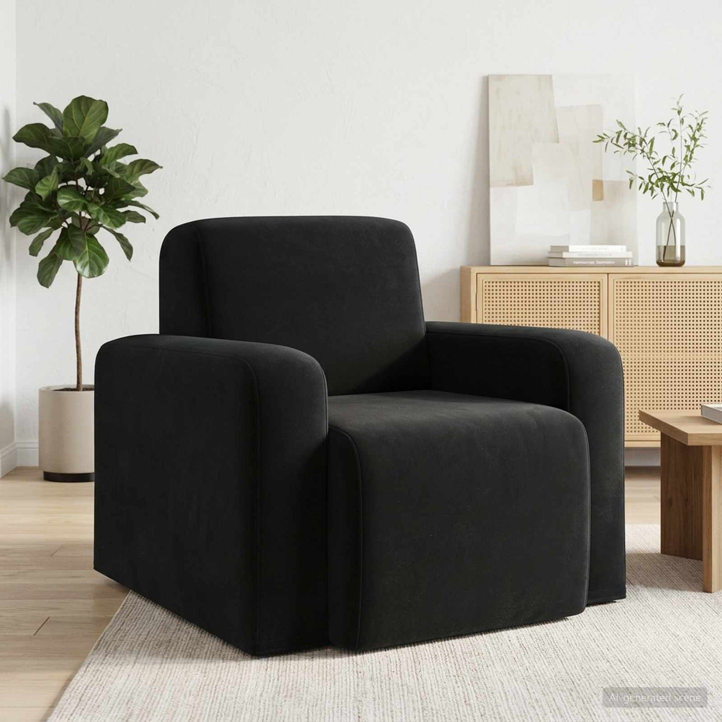 Poltrona Nero Velluto | homemem39