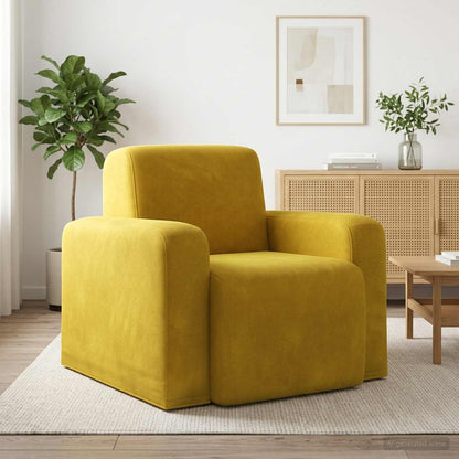 Poltrona Giallo Velluto
