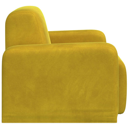 Poltrona Giallo Velluto | homemem39
