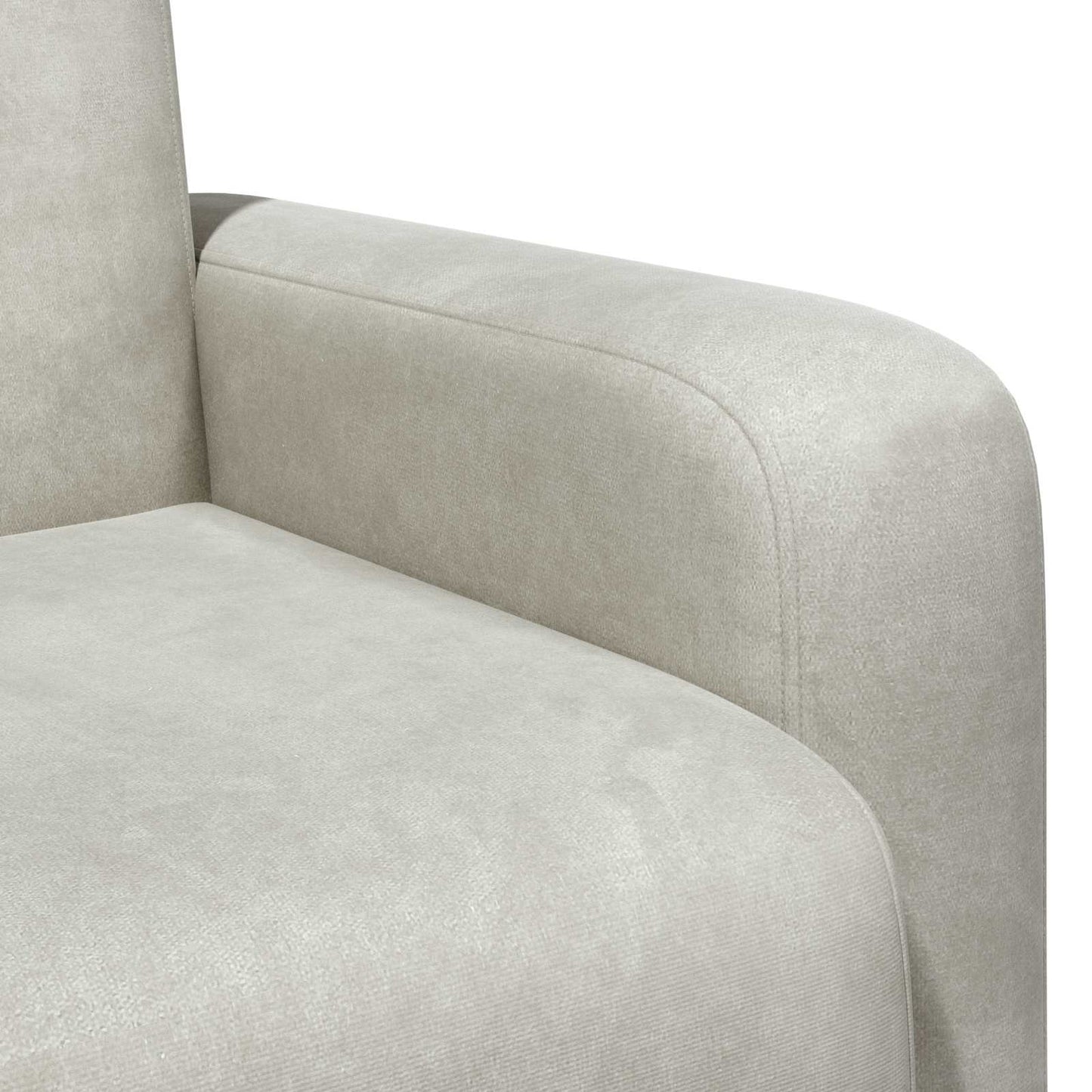 Poltrona Crema Velluto