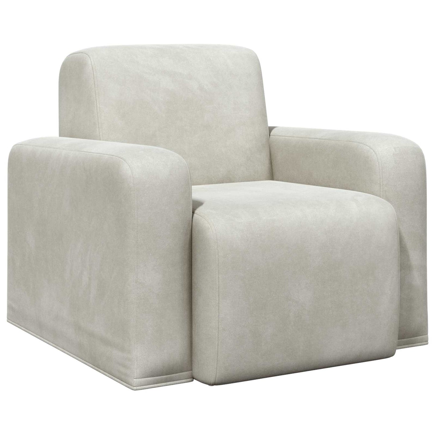 Poltrona Crema Velluto
