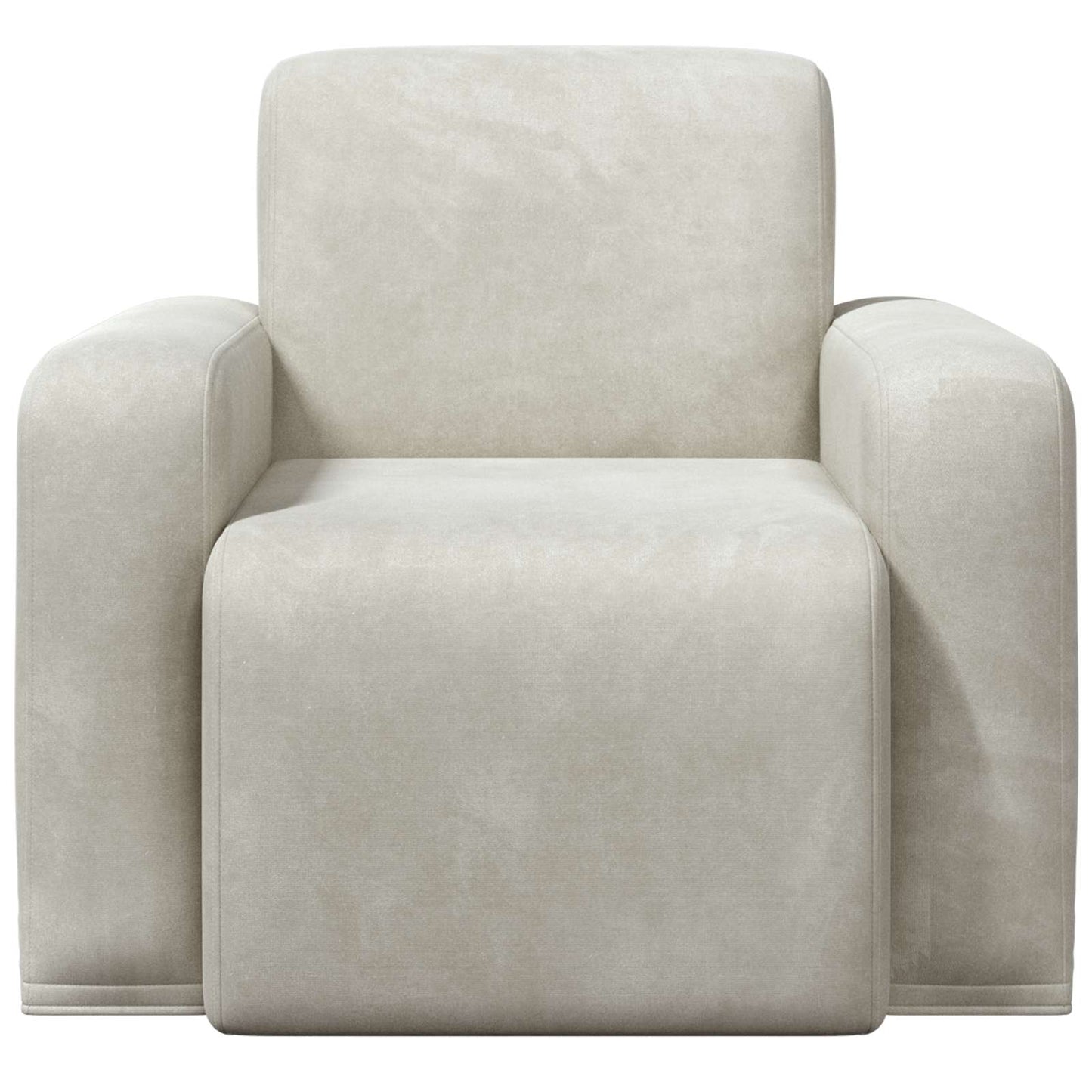 Poltrona Crema Velluto