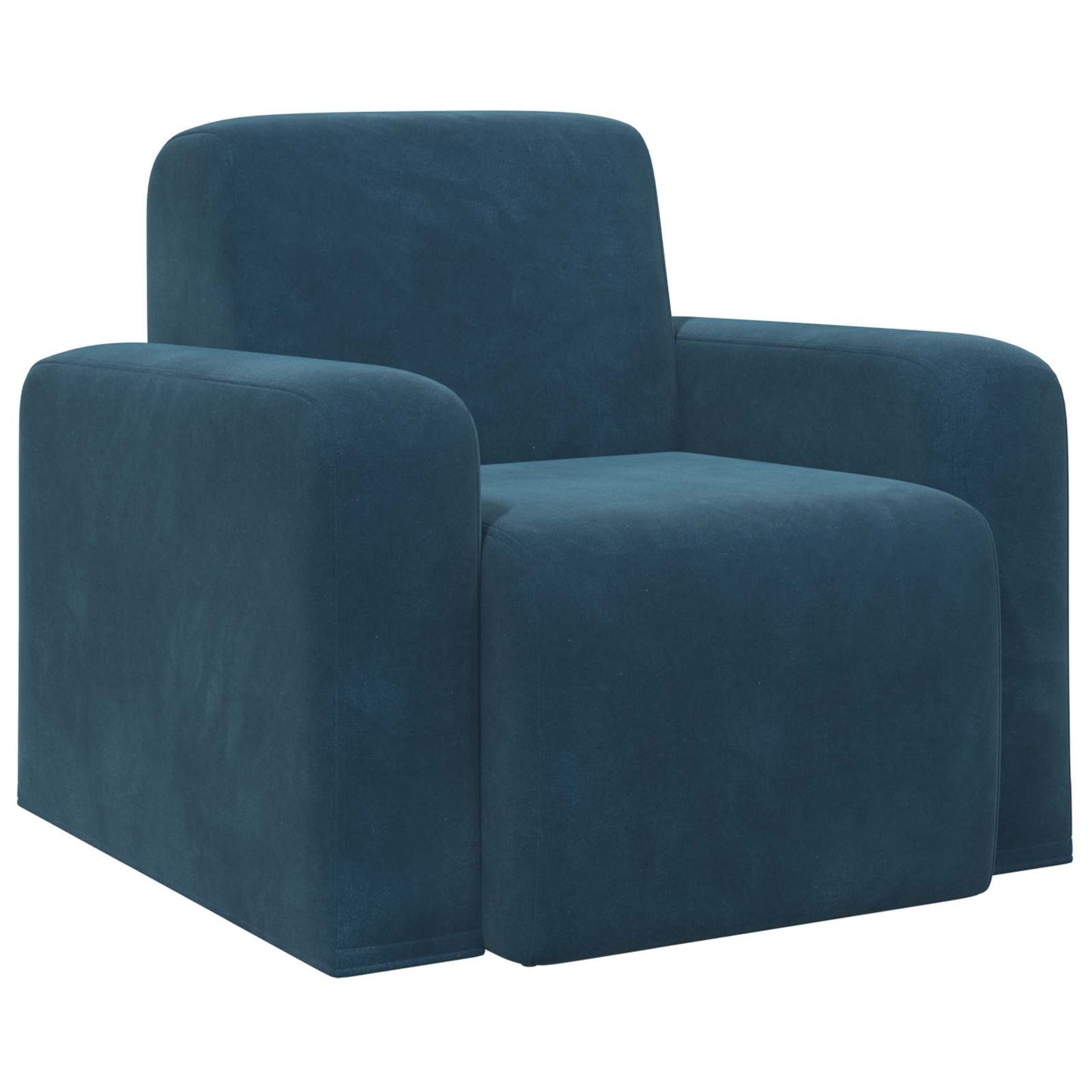 Poltrona Blu Velluto