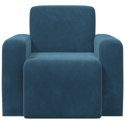 Poltrona Blu Velluto