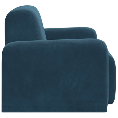 Poltrona Blu Velluto | homemem39