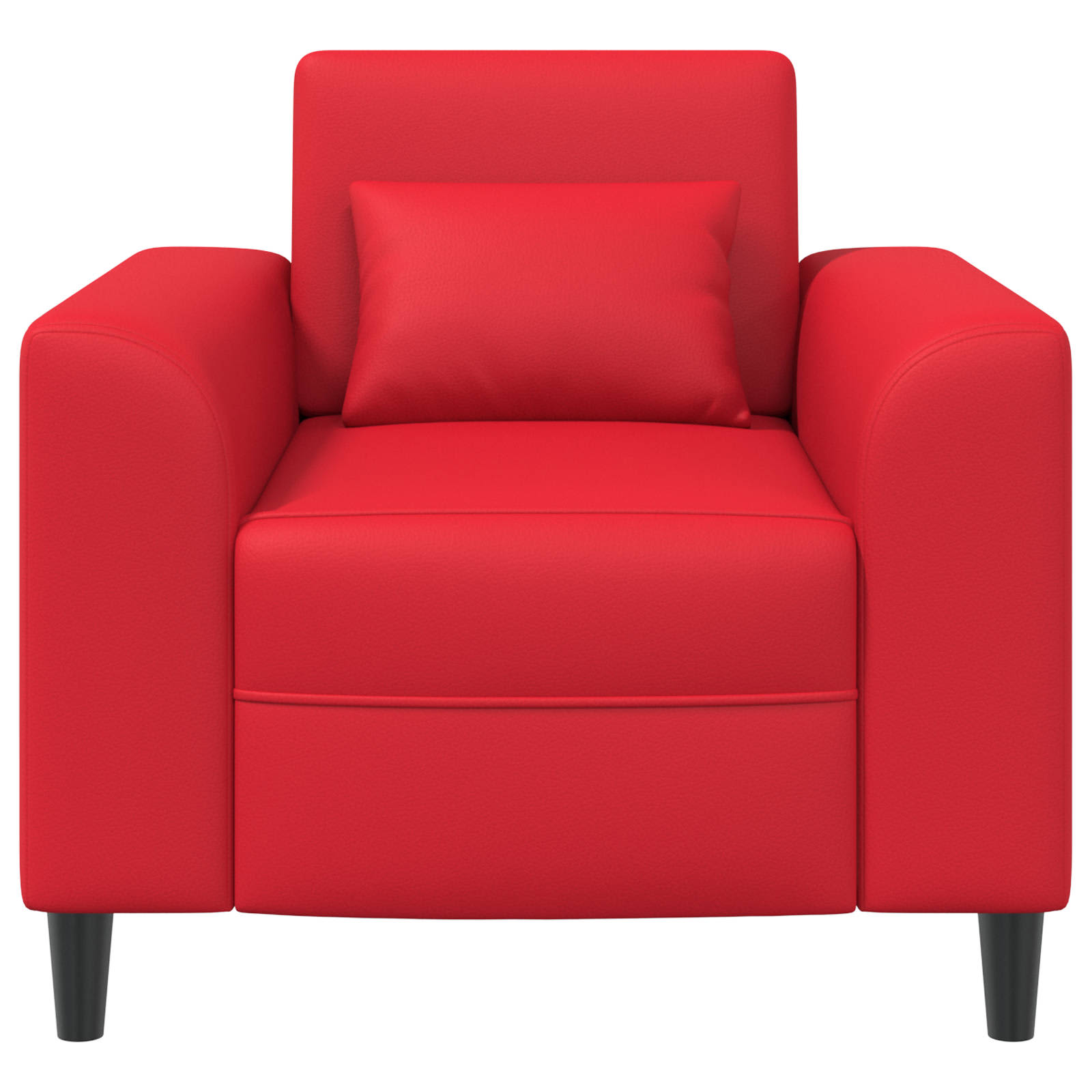 Poltrona Rosso Similpelle | homemem39