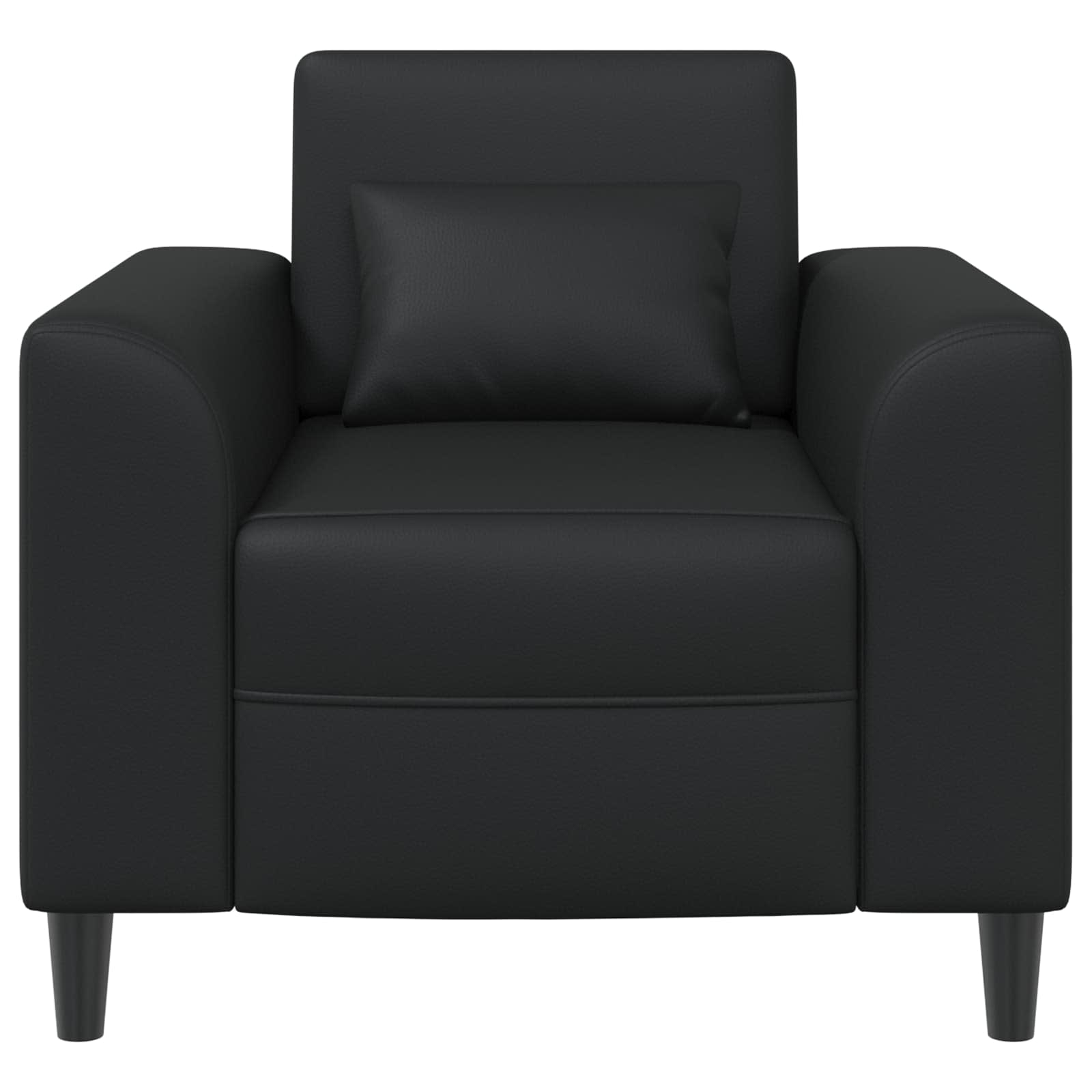 Poltrona Nero Similpelle | homemem39