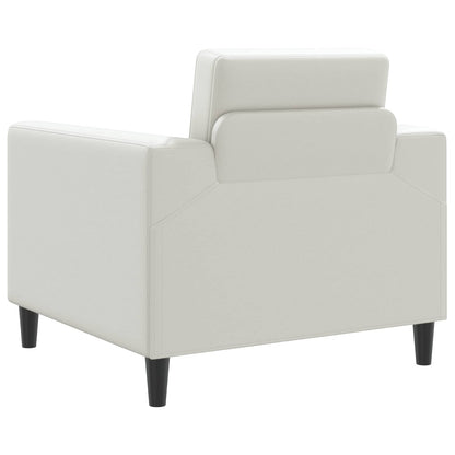 Poltrona Bianco Similpelle | homemem39