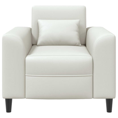 Poltrona Bianco Similpelle | homemem39