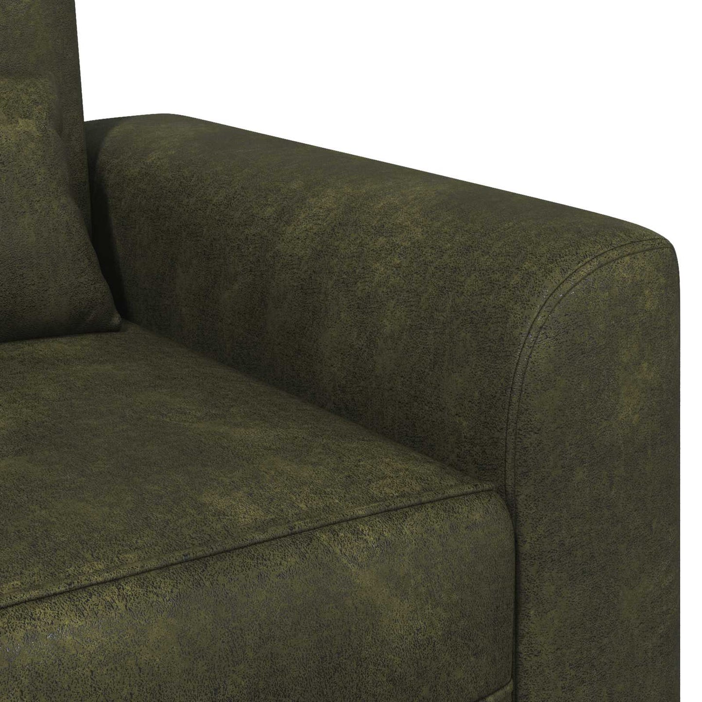 Poltrona Verde militare Pelle Scamosciata Sintetica | homemem39