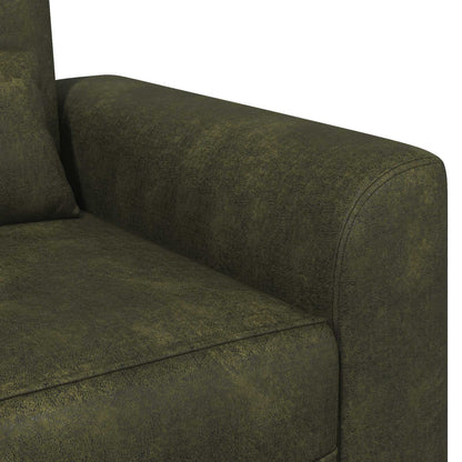 Poltrona Verde militare Pelle Scamosciata Sintetica | homemem39