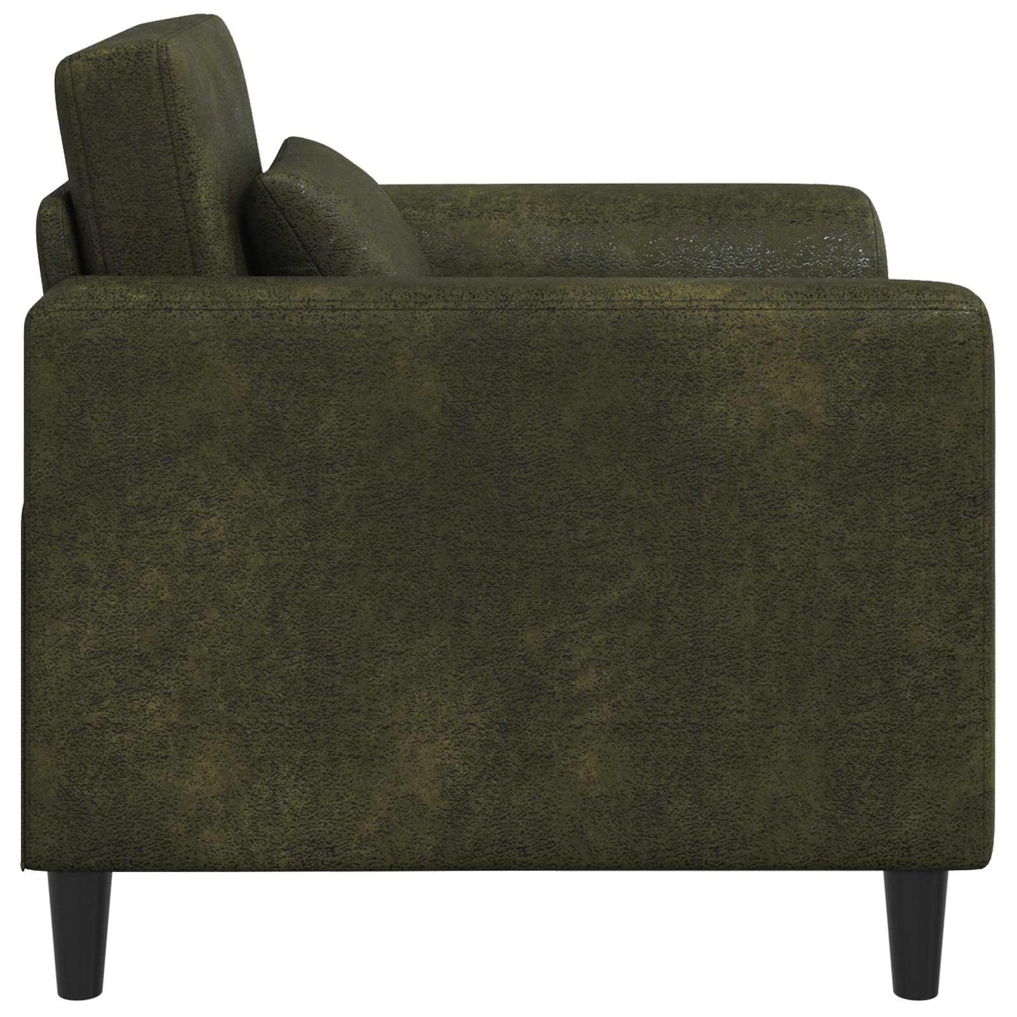 Poltrona Verde militare Pelle Scamosciata Sintetica