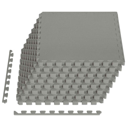 Tappeti 24 pcs Grigio 8,64 m² Schiuma EVA