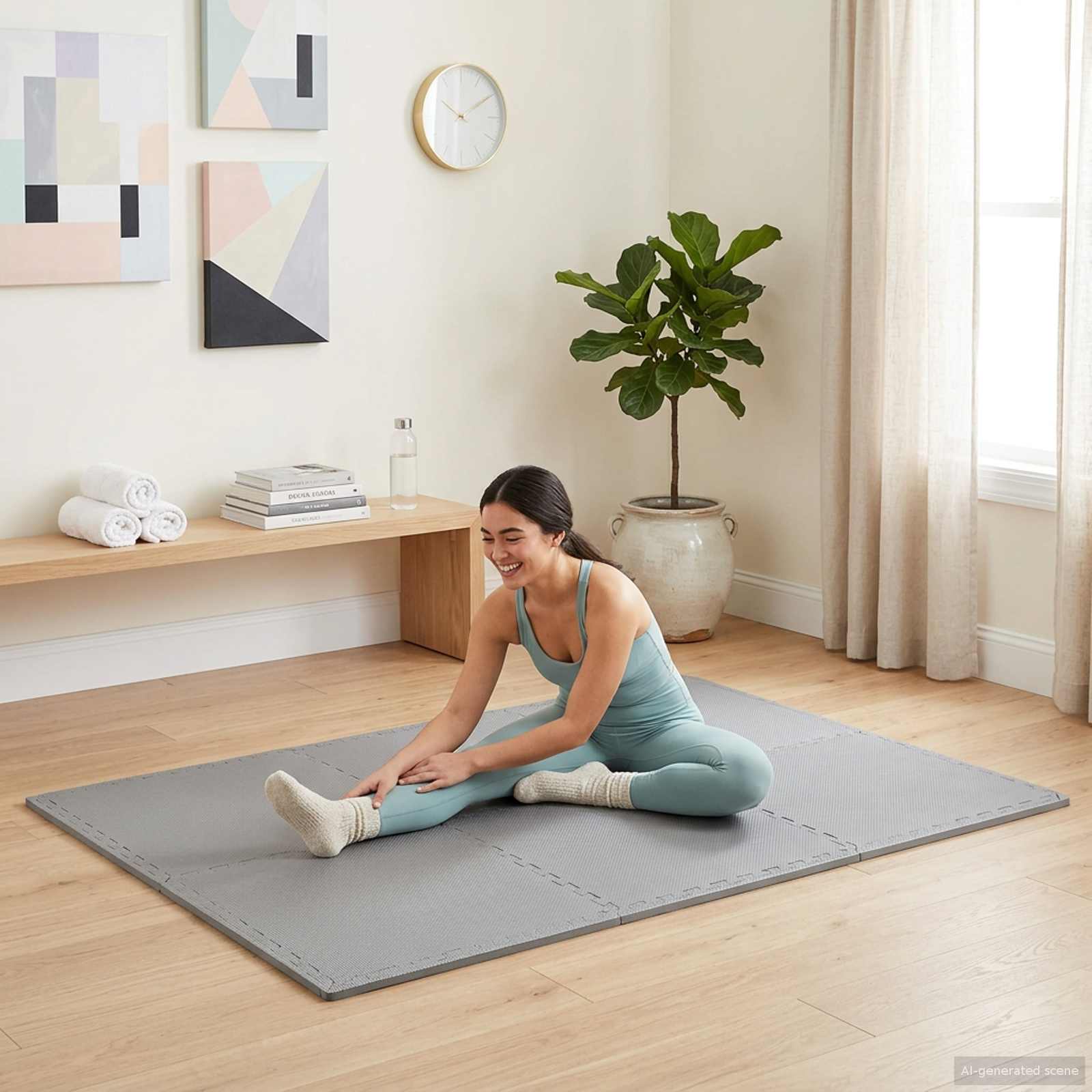 Tappeti 24 pcs Grigio 8,64 m² Schiuma EVA | homemem39