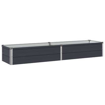 Letto rialzato da giardino Antracite 160 x 40 x 24 cm | homemem39