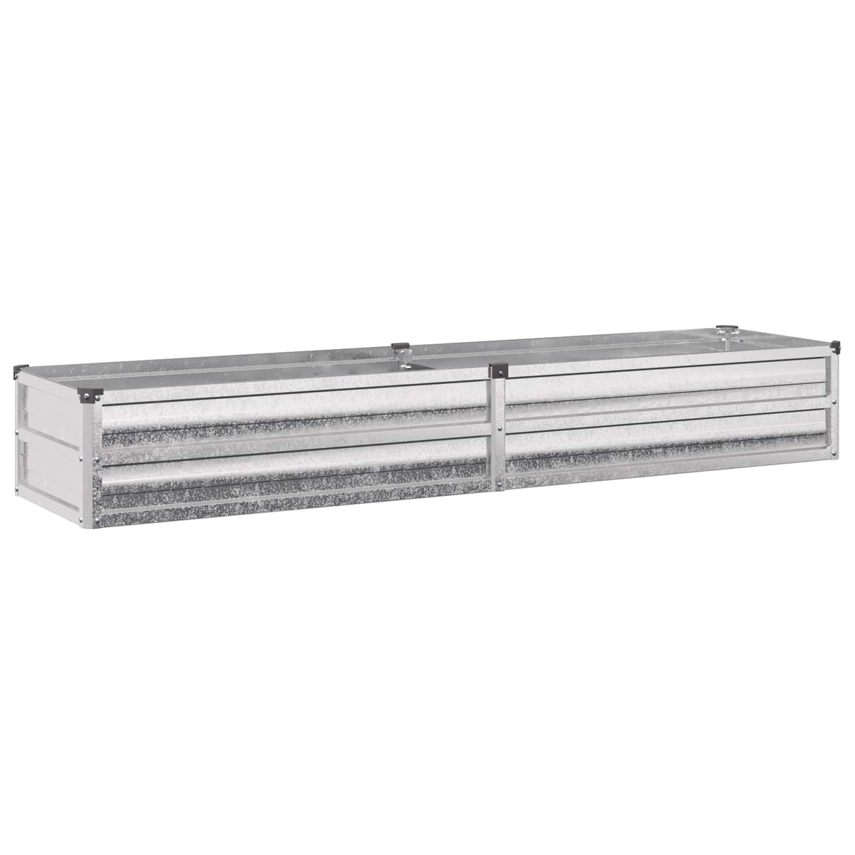 Letto rialzato da giardino Argento 160 x 40 x 24 cm | homemem39